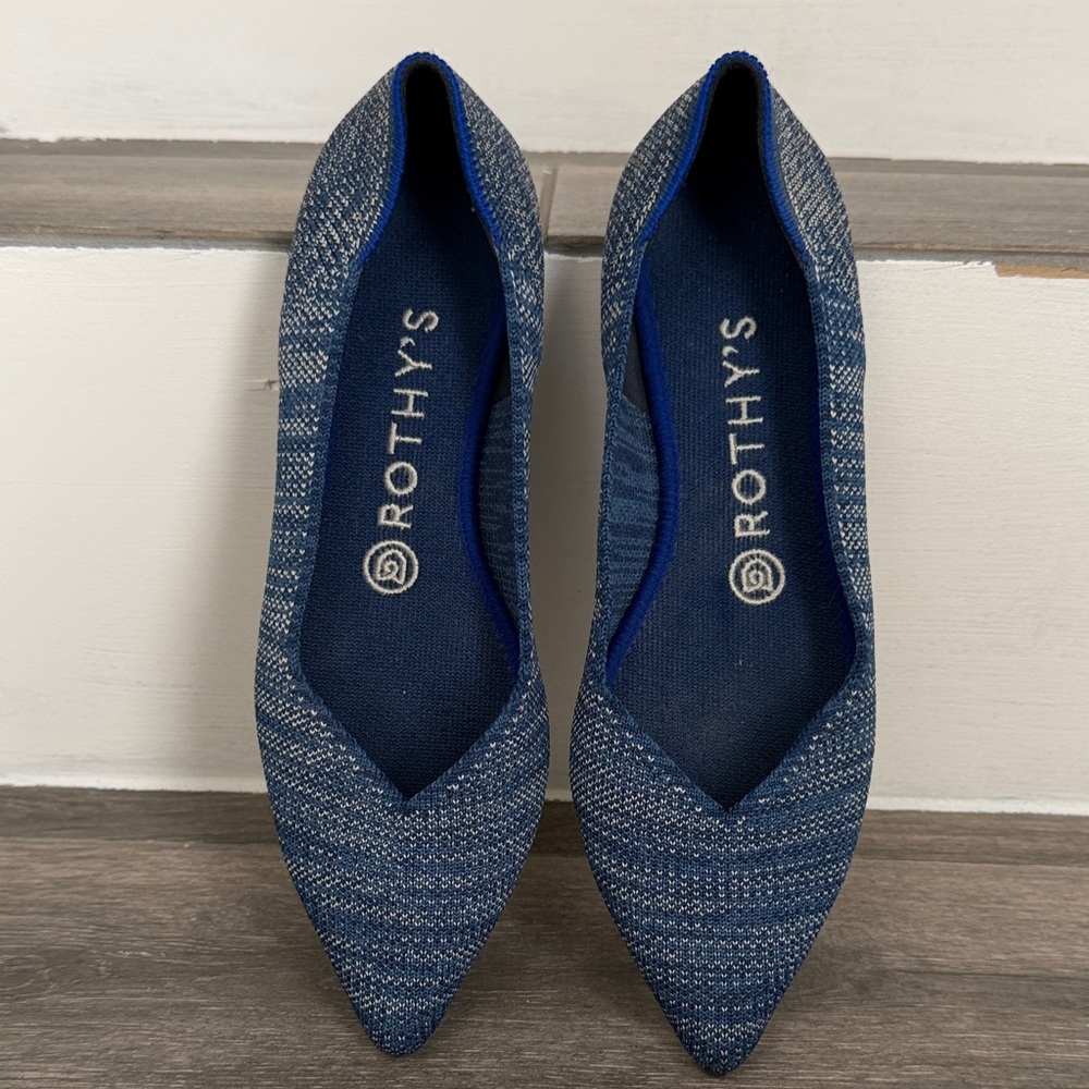 Rothy's Women's Textured Blue Loafers